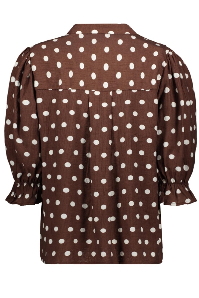 SisterS point bruine dames blouse | Achteraanzicht