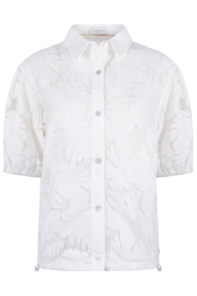 Nukus witte dames blouse | Vooraanzicht