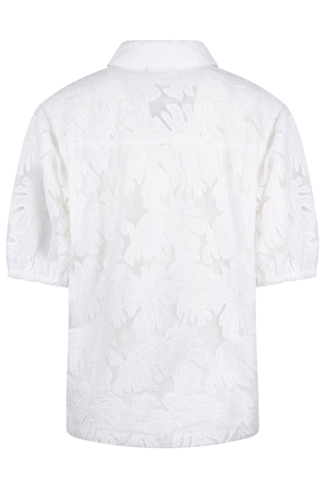 Nukus witte dames blouse | Achteraanzicht