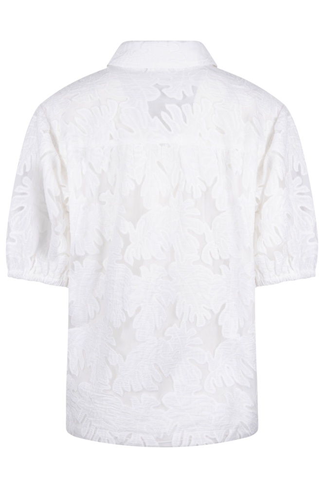 Nukus witte dames blouse | Achteraanzicht