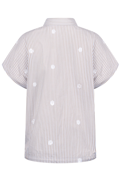 Nukus blauwe dames blouse | Achteraanzicht