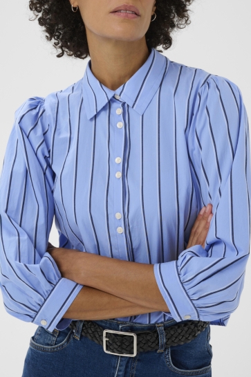 Part Two Blouse ANAISPW SH 30310388 304728 BLUE STRIPE