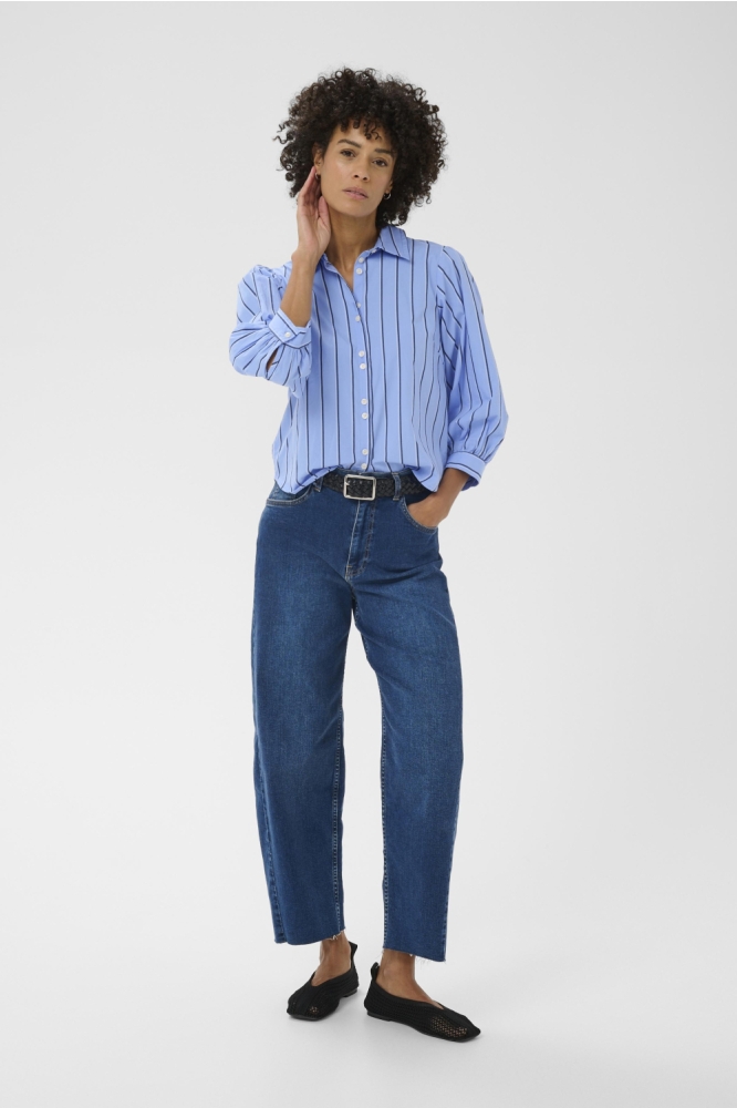 Part Two blauwe dames blouse | Model