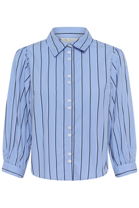 Part Two blauwe dames blouse | Vooraanzicht