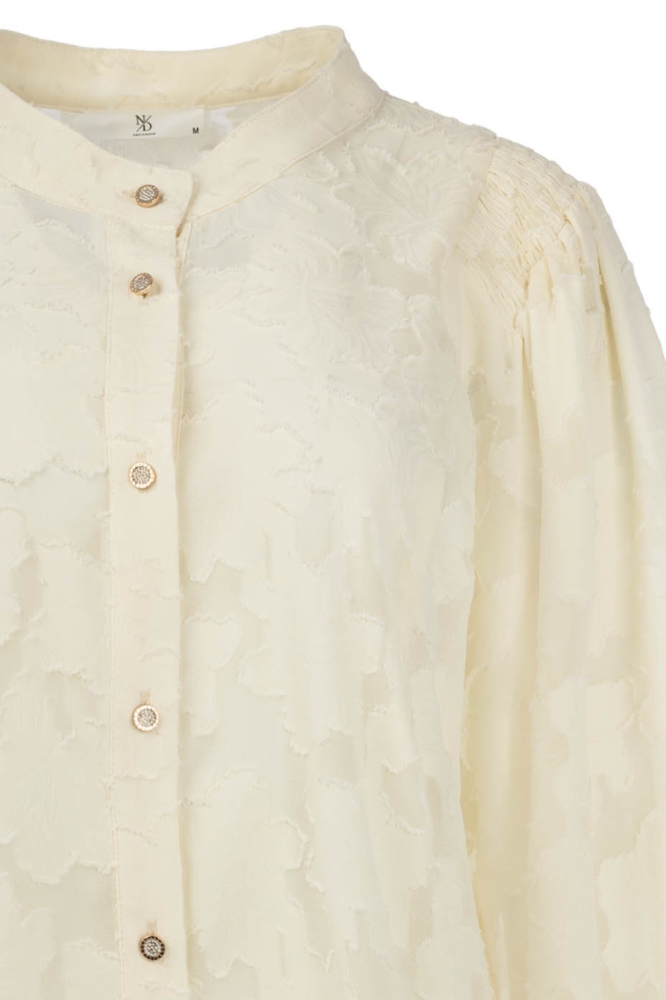 NED ecru dames blouse | Close up