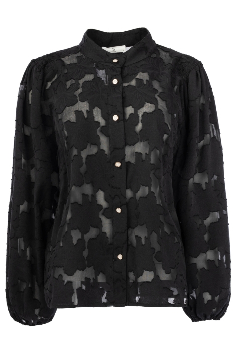 NED zwarte dames blouse | Vooraanzicht