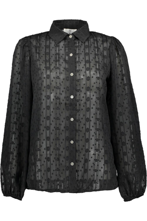 NED zwarte dames blouse | Vooraanzicht