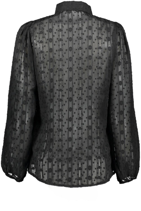 NED zwarte dames blouse | Achteraanzicht