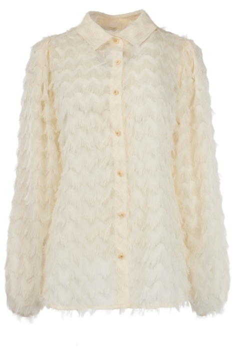 NED ecru dames blouse | Vooraanzicht