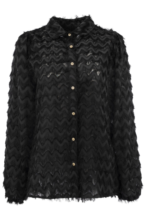 NED zwarte dames blouse | Vooraanzicht