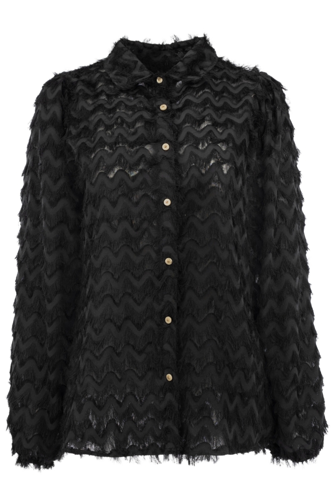NED zwarte dames blouse | Vooraanzicht