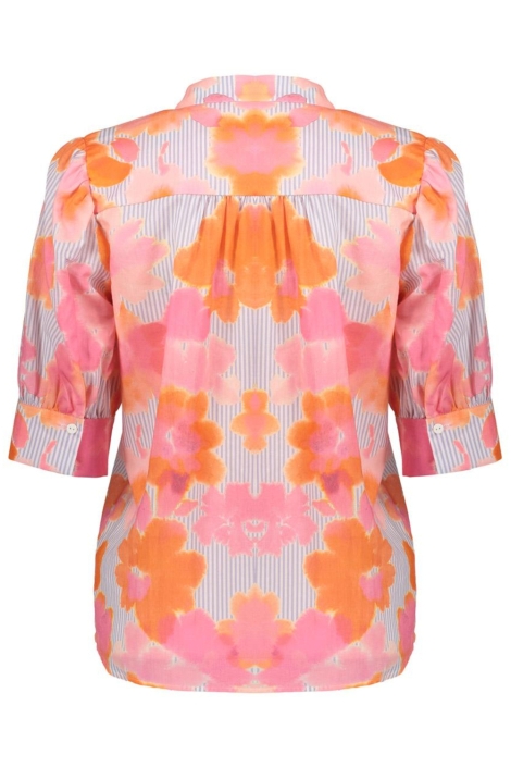 Geisha oranje dames blouse | Achteraanzicht