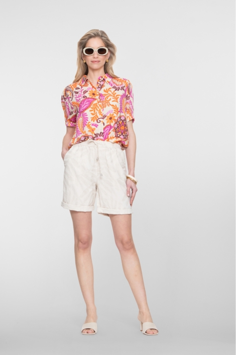 Geisha oranje dames blouse | Model