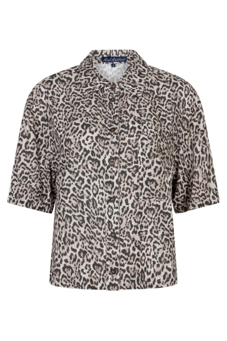 Red Button beige dames blouse | Vooraanzicht