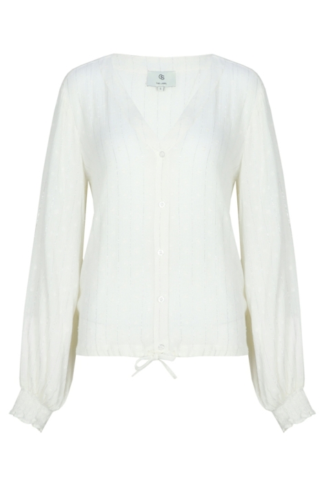 C&S The Label beige dames blouse | Vooraanzicht