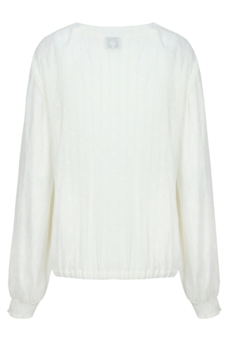 C&S The Label beige dames blouse | Achteraanzicht