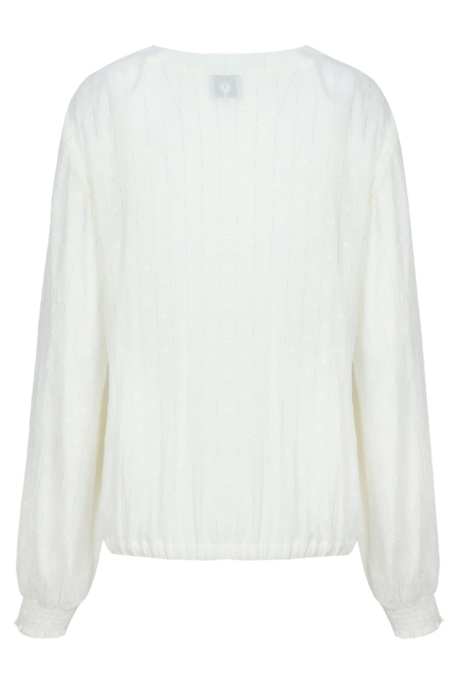 C&S The Label beige dames blouse | Achteraanzicht