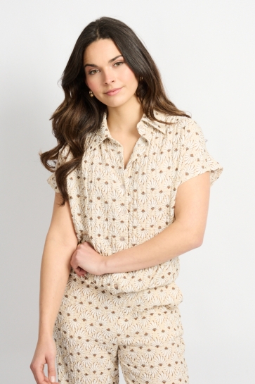 C&S The Label Blouse SAMMY BLOUSE 26ZZC02 SAND/LATTE
