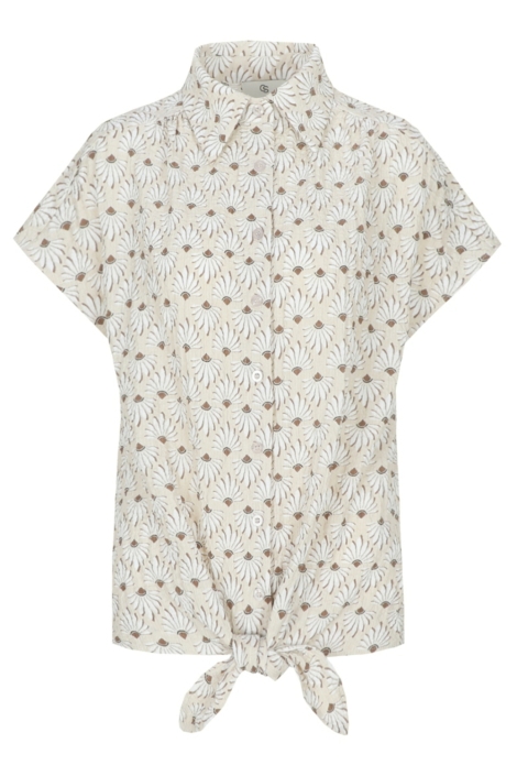 C&S The Label zand dames blouse | Vooraanzicht