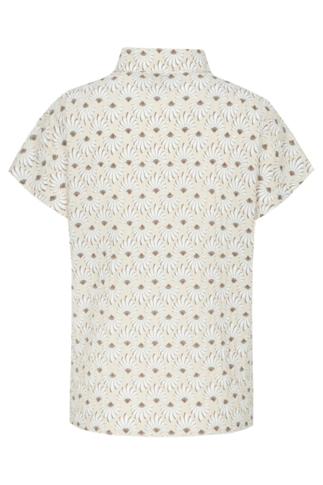 C&S The Label zand dames blouse | Achteraanzicht