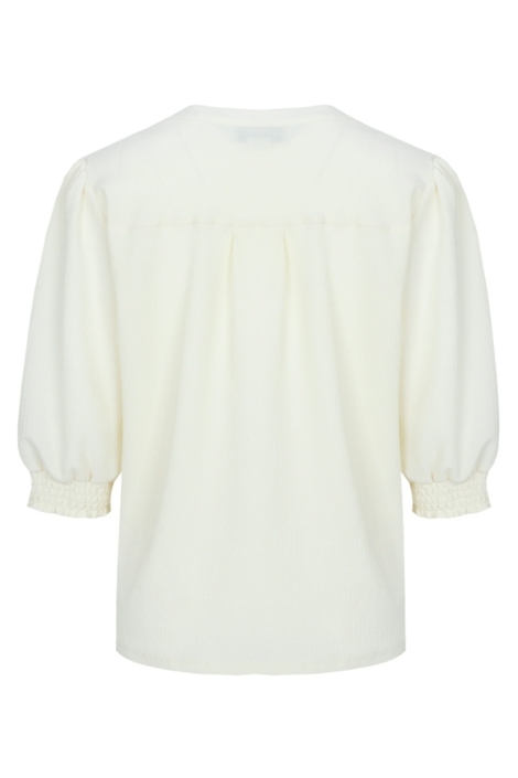 C&S The Label zand dames blouse | Achteraanzicht