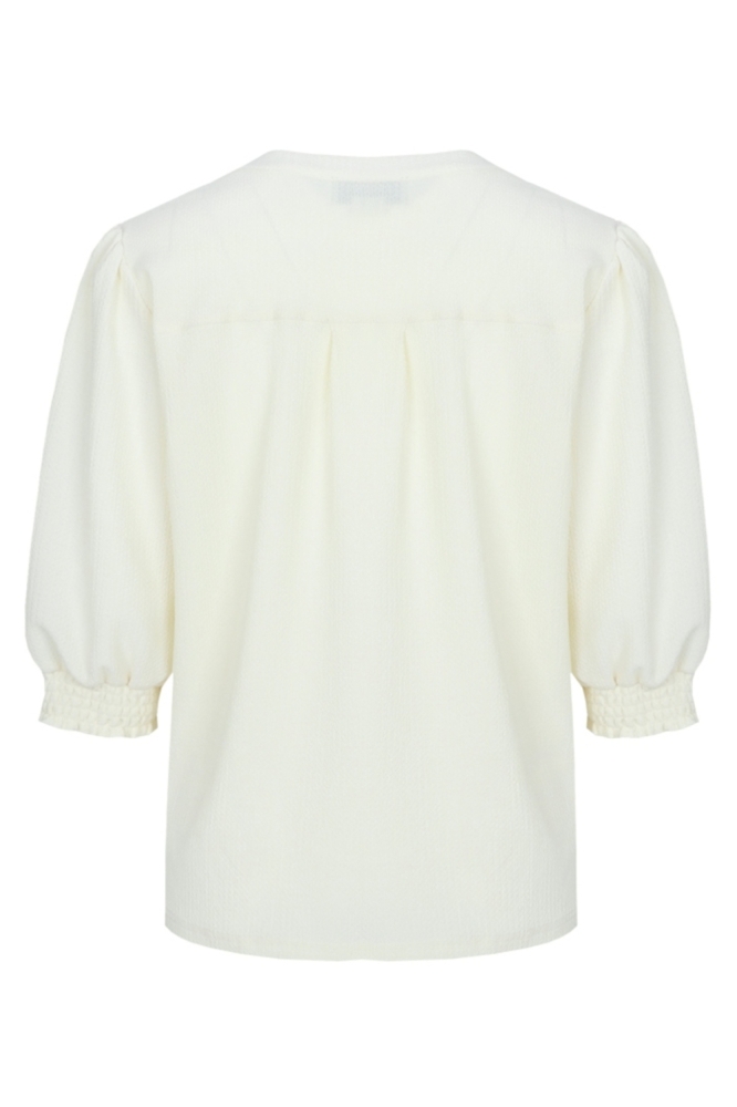 C&S The Label zand dames blouse | Achteraanzicht