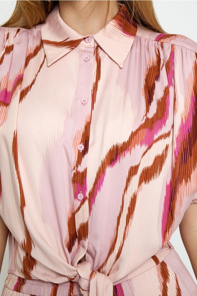 Minus multi color dames blouse | Close up