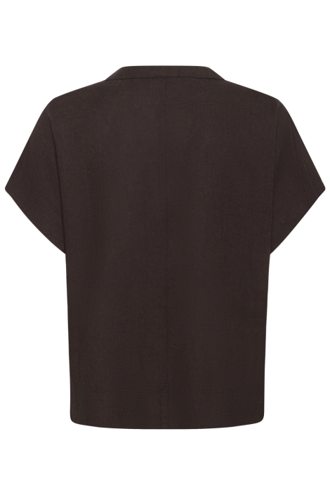 Kaffe bruine dames t-shirt | Achteraanzicht