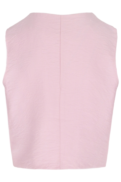 LolaLiza roze dames gilet | Achteraanzicht
