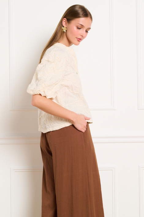 LolaLiza beige dames blouse | 