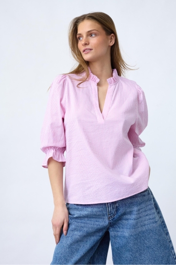 SisterS point Blouse VYSLA SS 18529 L ROSE/WHITE