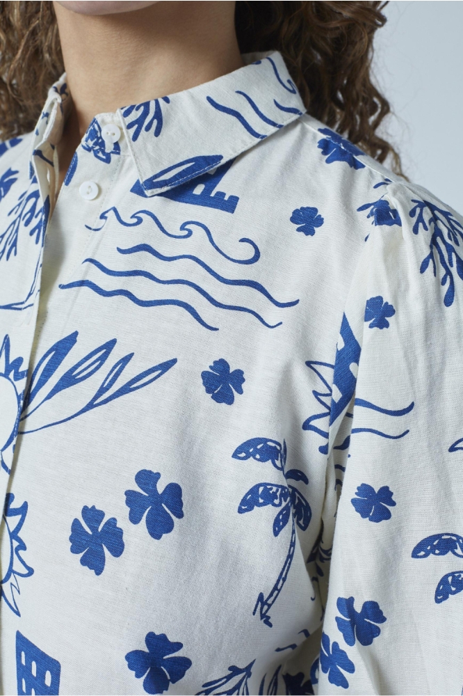 SisterS point witte dames blouse | Close up