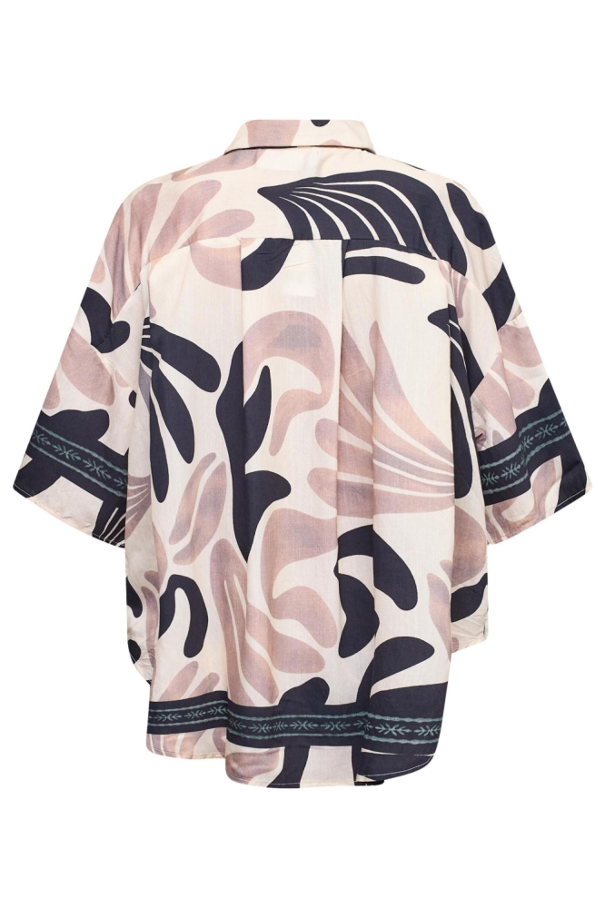 SisterS point beige dames blouse | Achteraanzicht