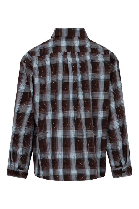 EsQualo zwarte dames blouse | Achteraanzicht