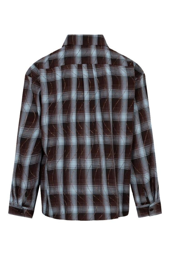 EsQualo zwarte dames blouse | Achteraanzicht