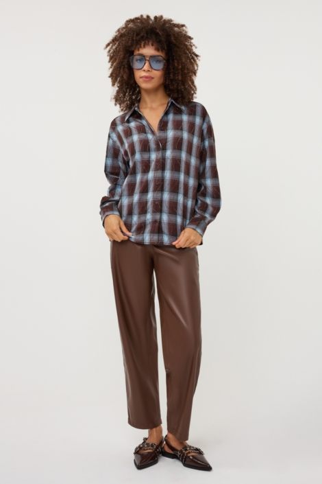EsQualo zwarte dames blouse | Model
