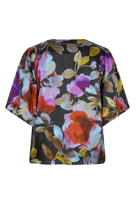 EsQualo multi color dames blouse | Achteraanzicht