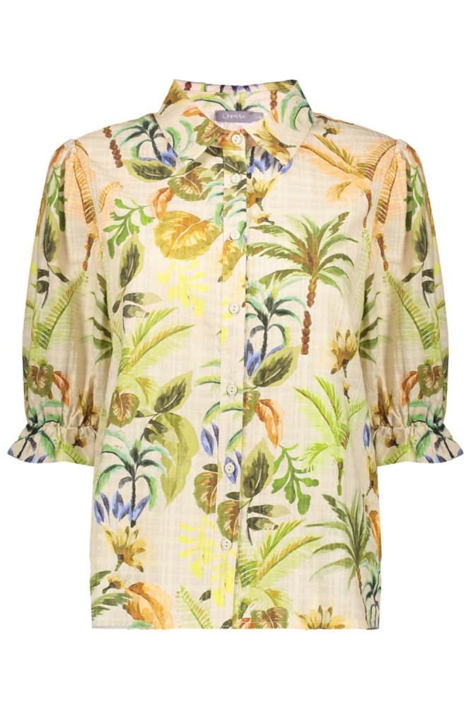 Geisha beige dames blouse | Vooraanzicht