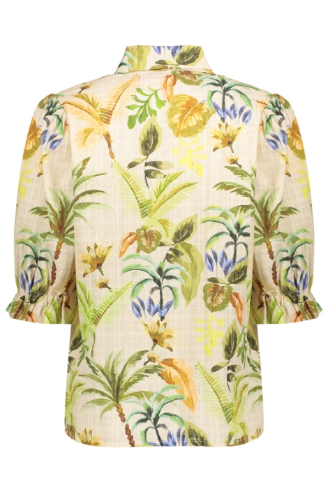 Geisha beige dames blouse | Achteraanzicht