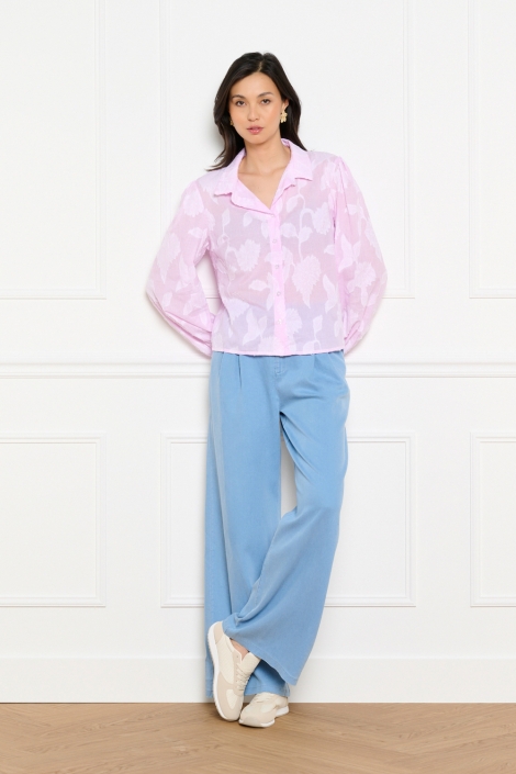 LolaLiza roze dames blouse | Model