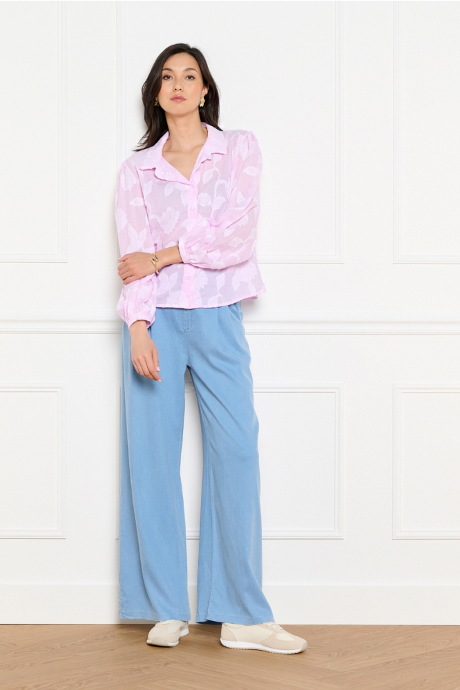 LolaLiza roze dames blouse | Model