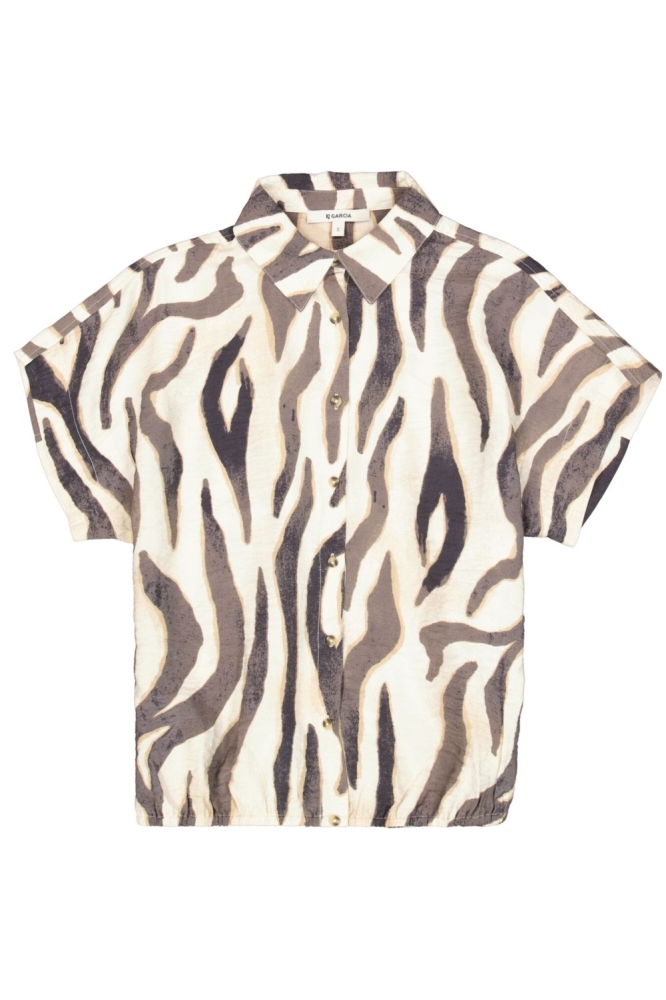 Garcia beige dames blouse | Vooraanzicht