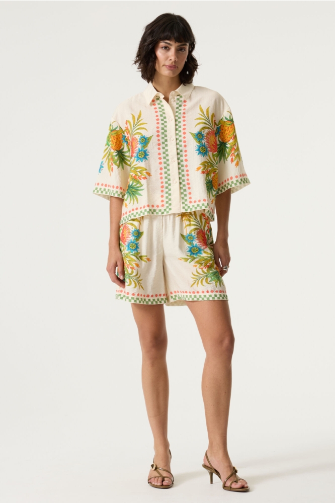 Garcia beige dames blouse | Model