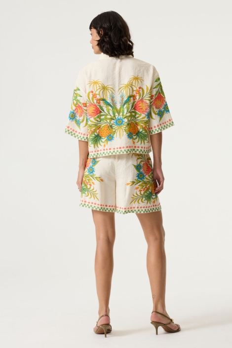 Garcia beige dames blouse | Model