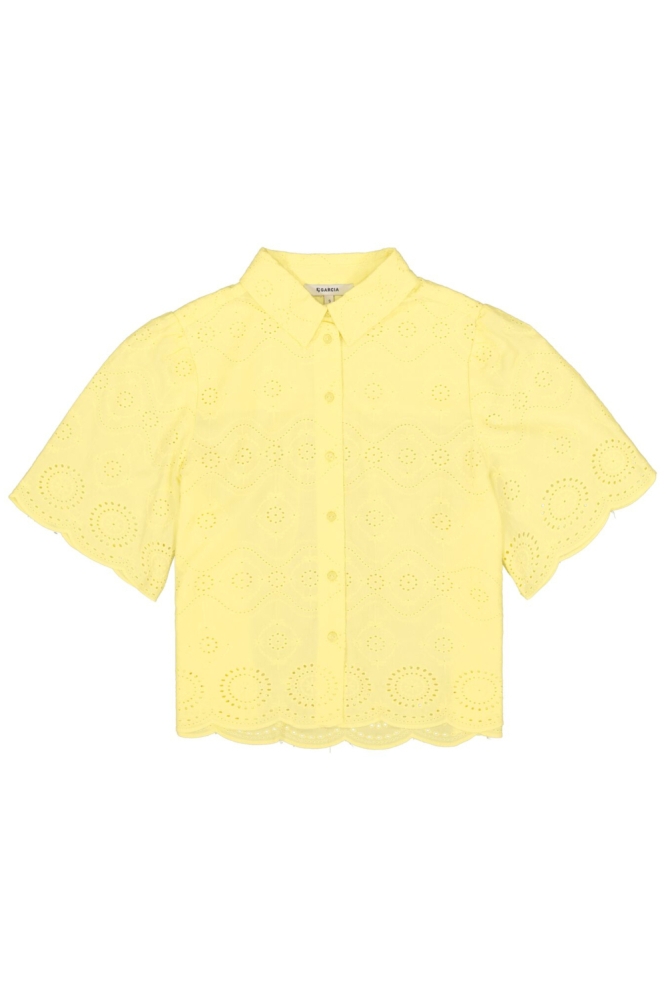 Garcia gele dames blouse | Vooraanzicht