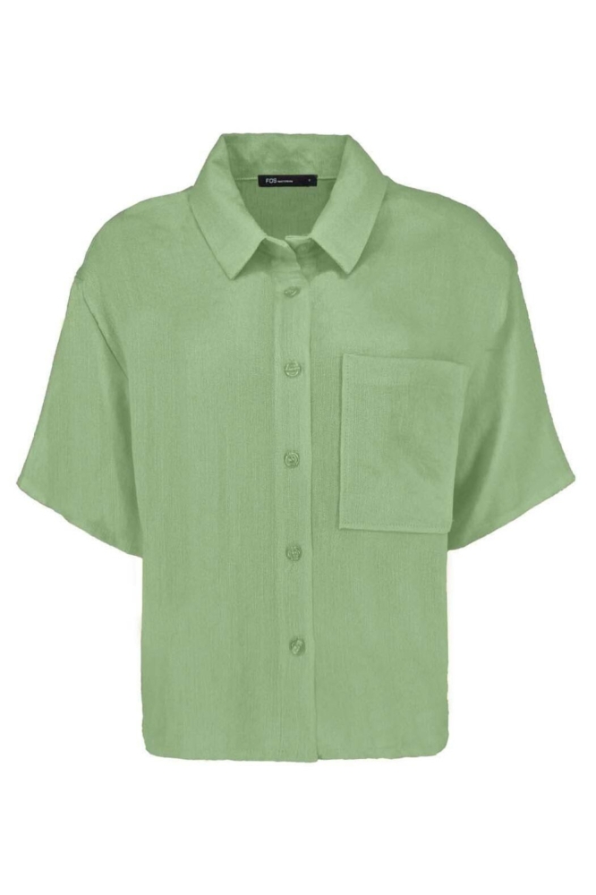 FOS Amsterdam groene dames blouse | Vooraanzicht