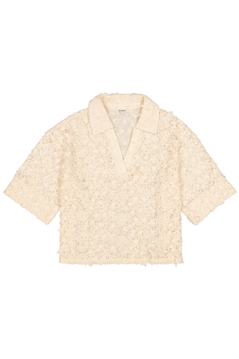 Garcia beige dames blouse | Vooraanzicht