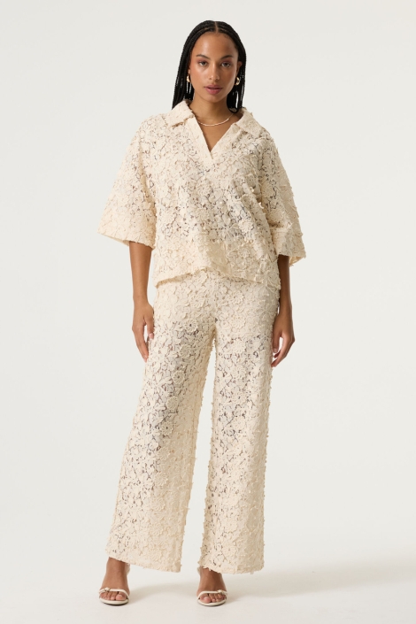 Garcia beige dames blouse | Model