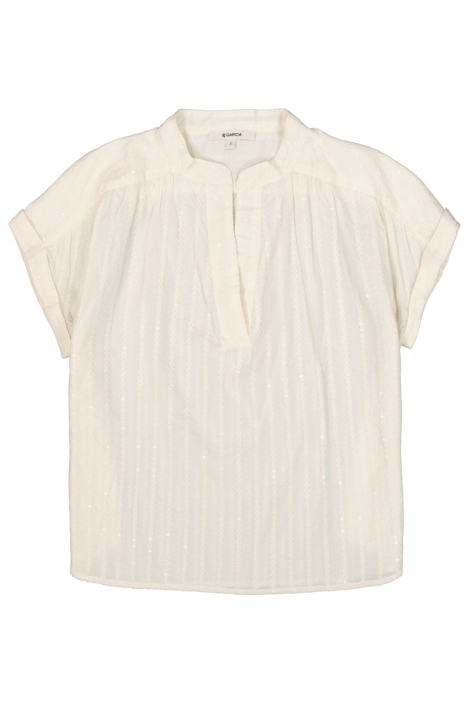 Garcia beige dames blouse | Vooraanzicht