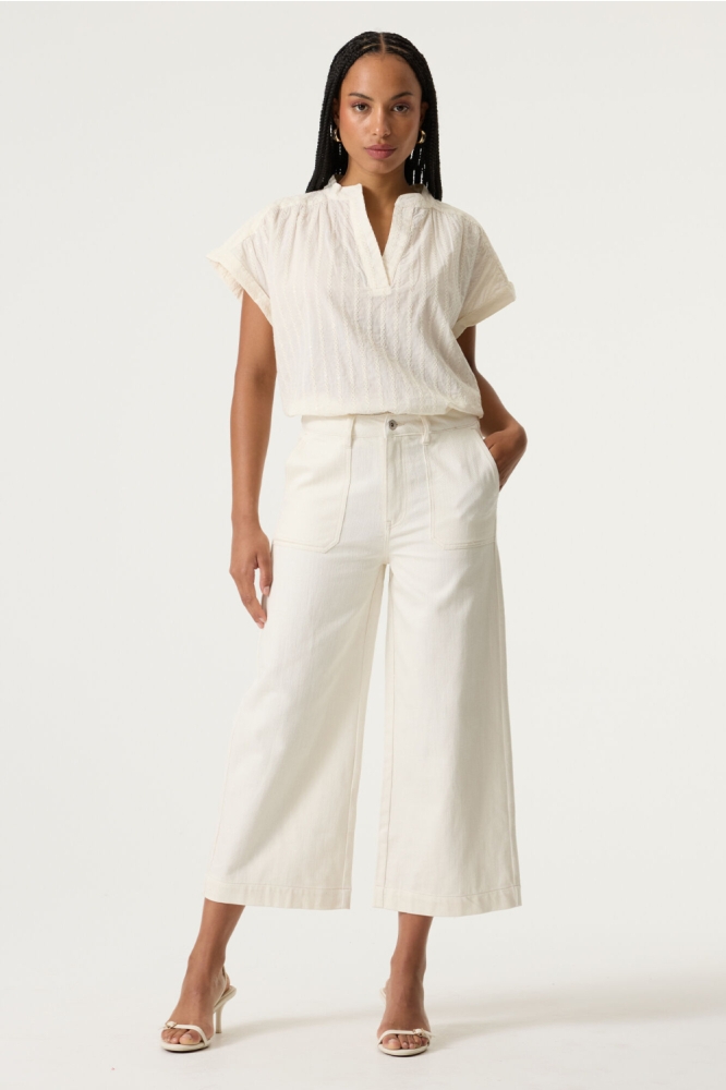 Garcia beige dames blouse | Model